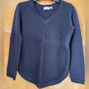 NEW Navy Blue V-Neck Sweater